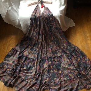 Boho Dress 70% silk 30% viscose made in India